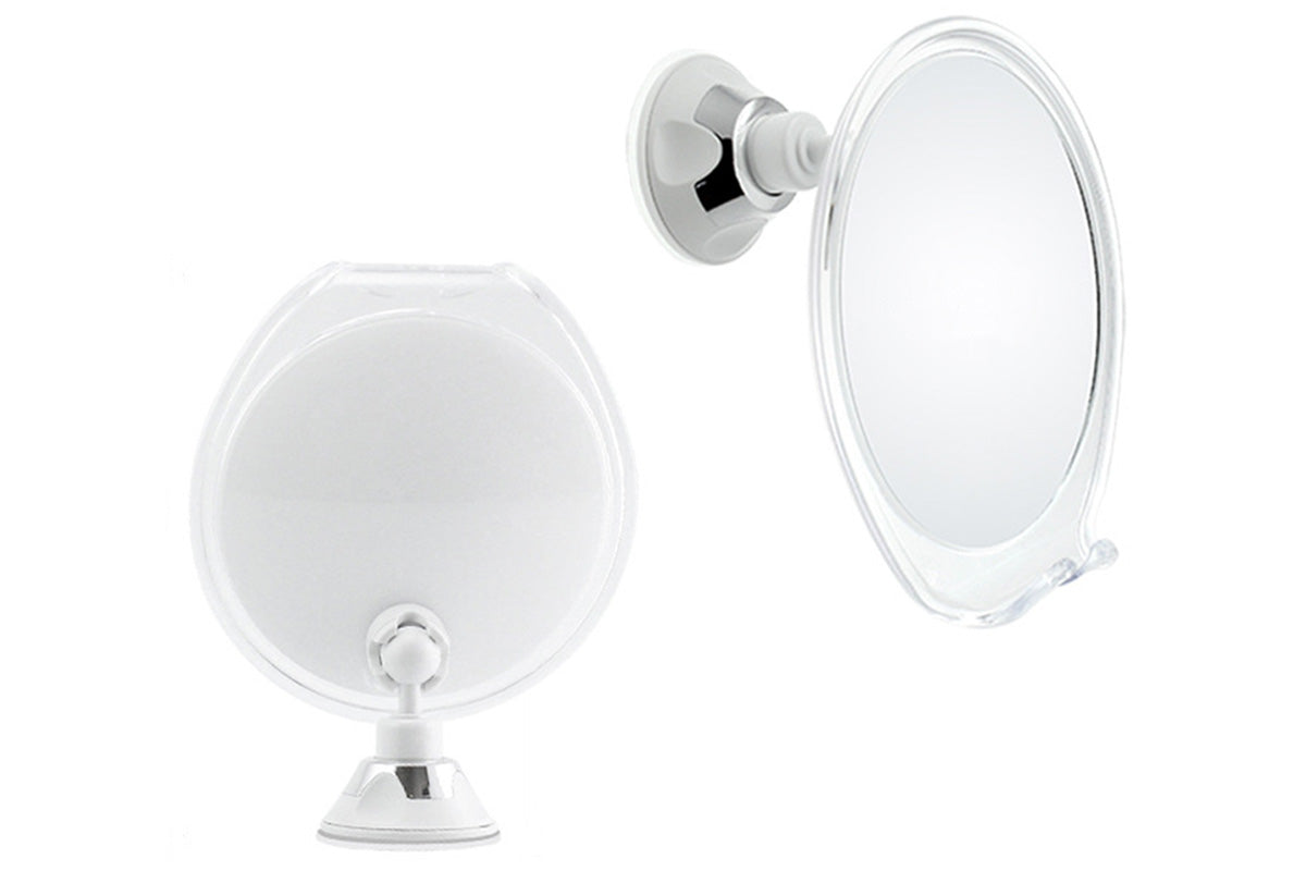 Suction Cup Fog-Free Shaving Mirror with Razor Holder No Drill