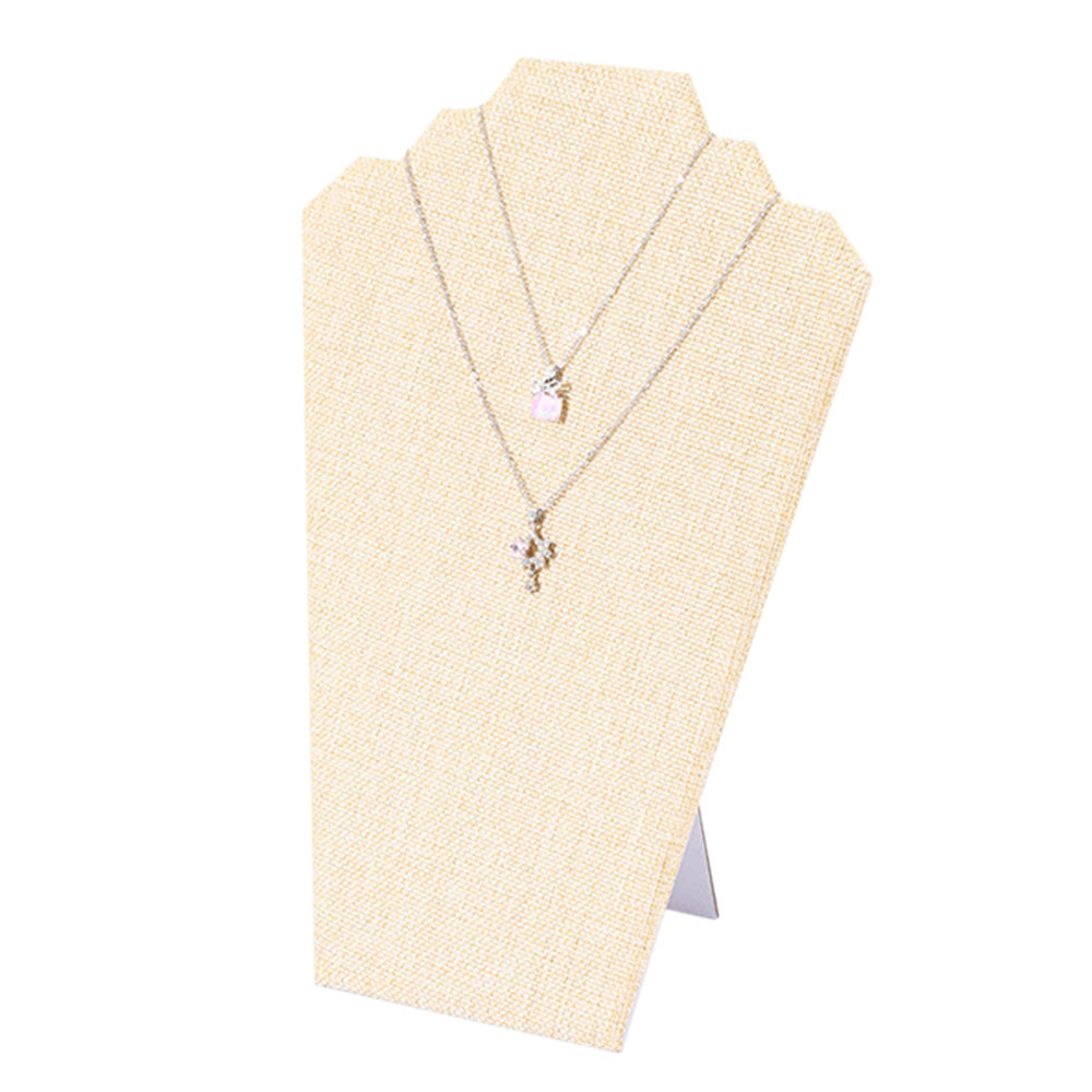 2Pcs Foldable Flannel Necklace Jewelry Bust Display Stands