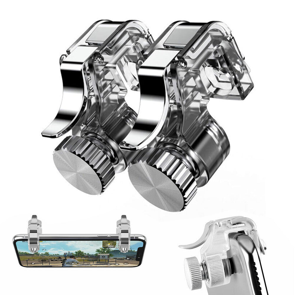 2PCS Metal Button Smart Phone Game Trigger Shooter Gamepad Joysticks For PUGB Controller
