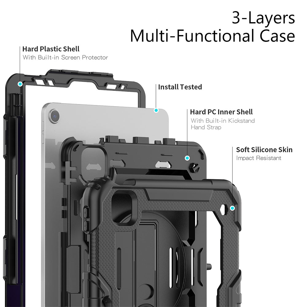 Shockproof Protective Case with Screen Protector for iPad Pro 11(2022/2021/2020/2018)/Air 4 10.9 2020/Air 5 2022