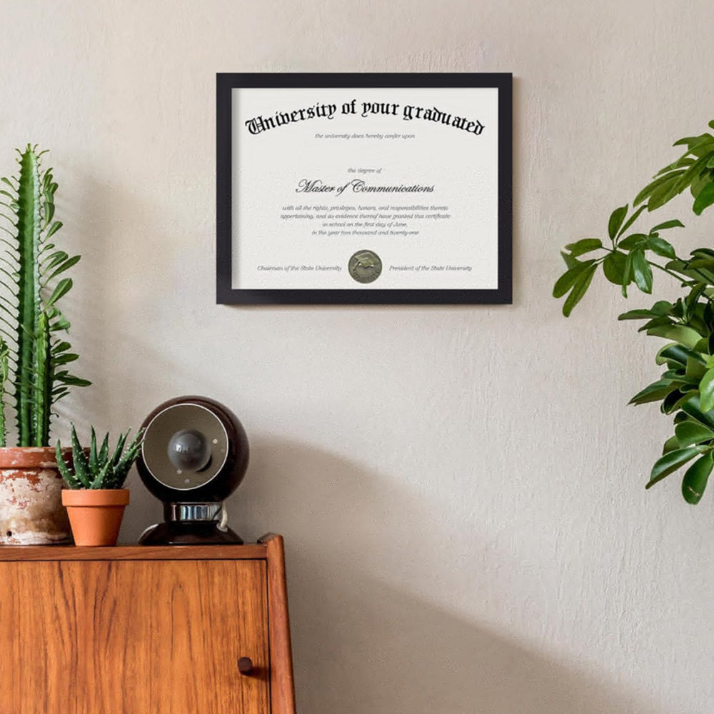 Certificate Frame with PVC for Diploma Document Photo Display