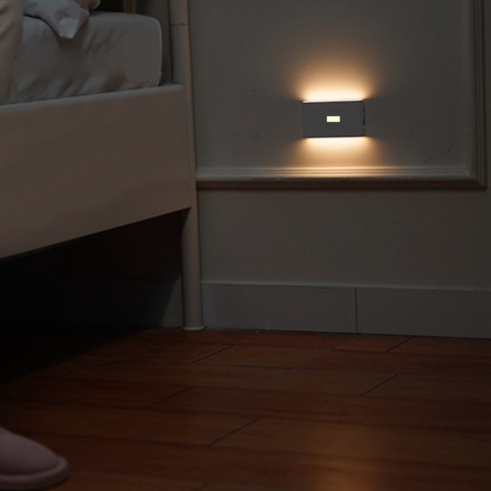 2Pcs Rechargeable LED Smart Sensor Night Light for Wall