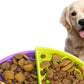 Three-Color Rotating Slow Feeder Bowl Interactive Dog Feeder for Medium and Large Dogs