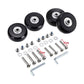 2X Luggage Suitcase Replacement Wheels Rubber Swivel Caster Wheels Bearings
