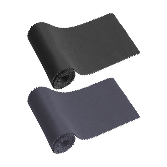 2Pcs Piano Keyboard Anti-Dust Cover Cloth-Black and Grey
