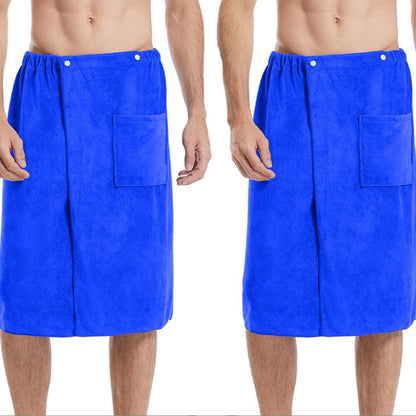 2Pcs Soft Wearable Bath Towel