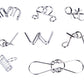 2 Set of Brain Teasers Metal Puzzles-16 Pack