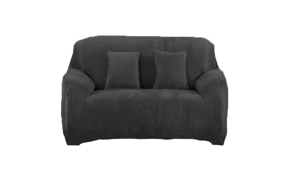 Double Seat Fleeced Spandex Couch Cover