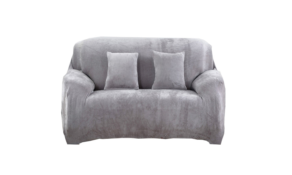Double Seat Fleeced Spandex Couch Cover