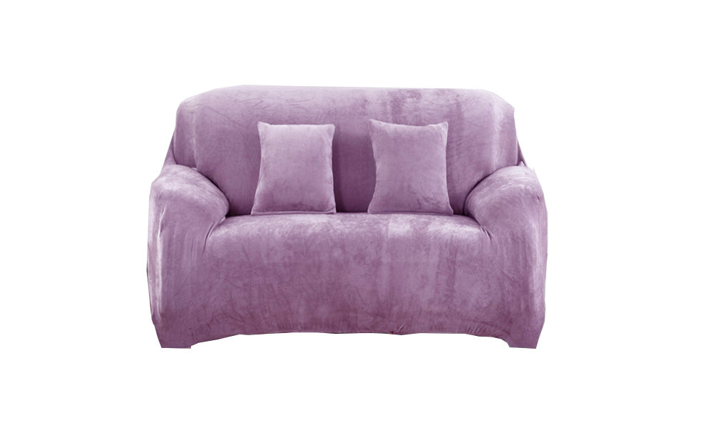 Double Seat Fleeced Spandex Couch Cover