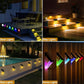 2 Pack LED Solar Powered Light Outdoor Garden Security Wall Fence Gutter Lights