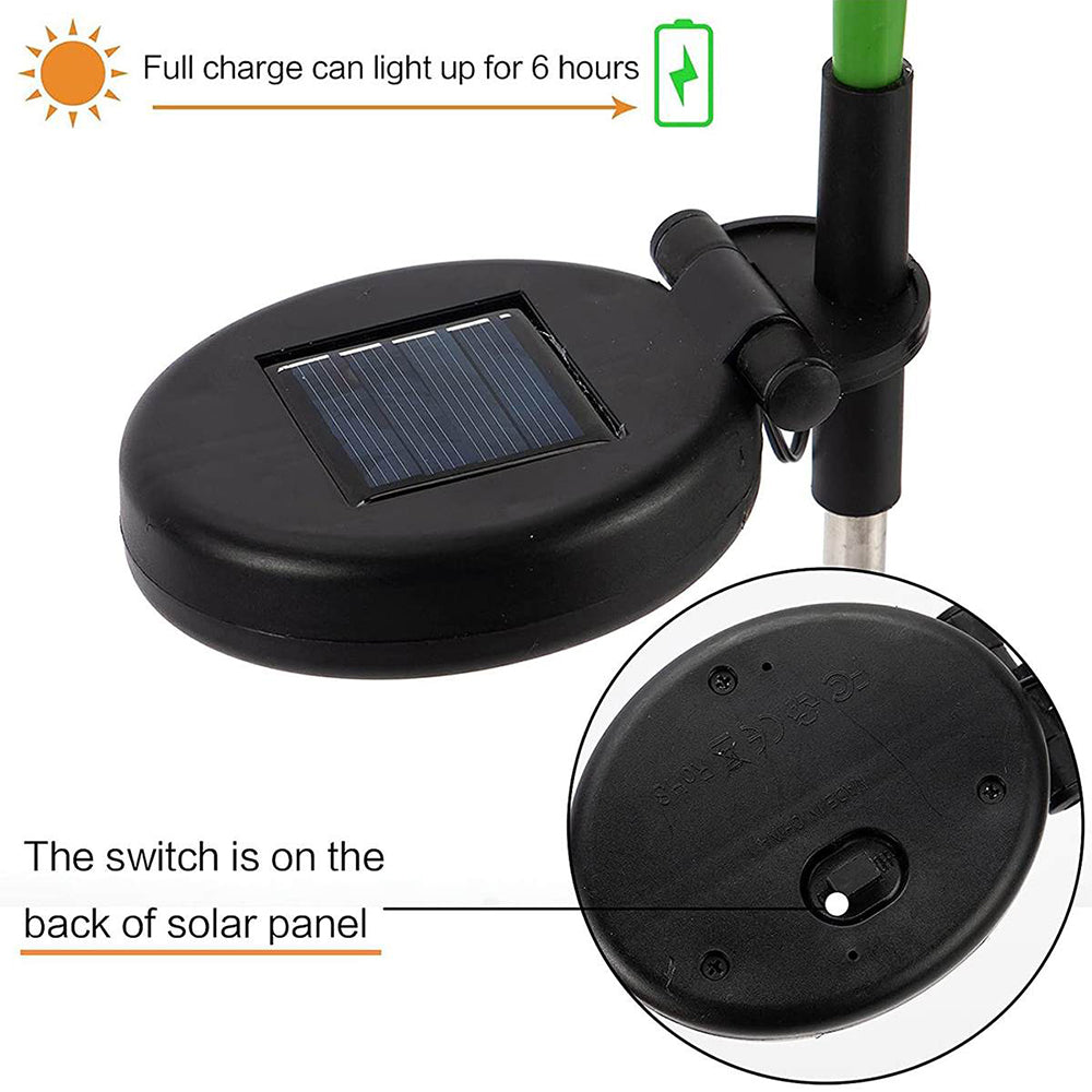 3Pcs Solar Power Chrysanthemum Ground Flower Light