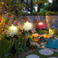 3Pcs Solar Power Chrysanthemum Ground Flower Light