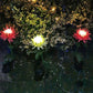 3Pcs Solar Power Chrysanthemum Ground Flower Light