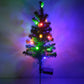 Set of 2pcs Solar Garden Stakes Lights Christmas Tree Light Christmas Decor