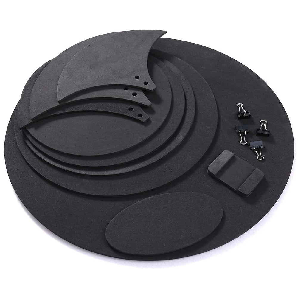 10Pcs Silencer Drumming Practice Pad Silencer Rubber Drum Mute Pads Kit