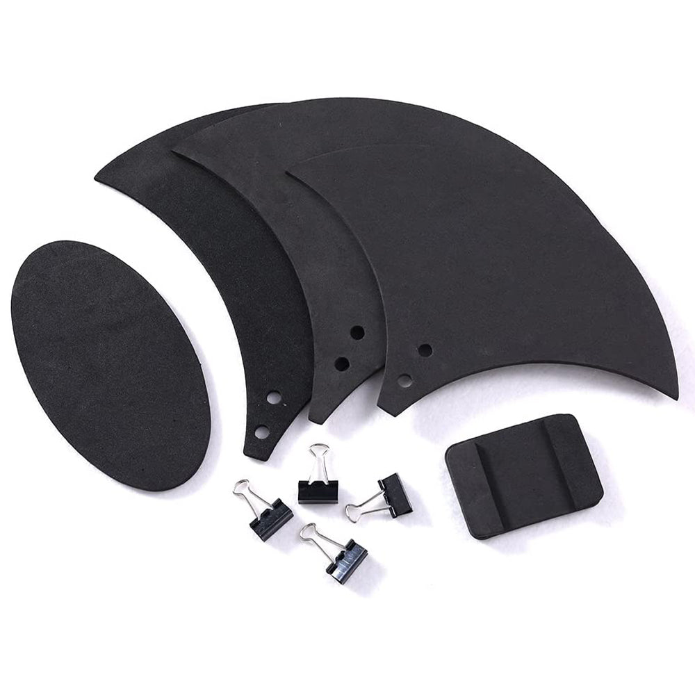 10Pcs Silencer Drumming Practice Pad Silencer Rubber Drum Mute Pads Kit