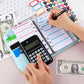 A6 Budget Binder Cash Envelopes Budget Planner with 12 Zipper Cash Envelopes