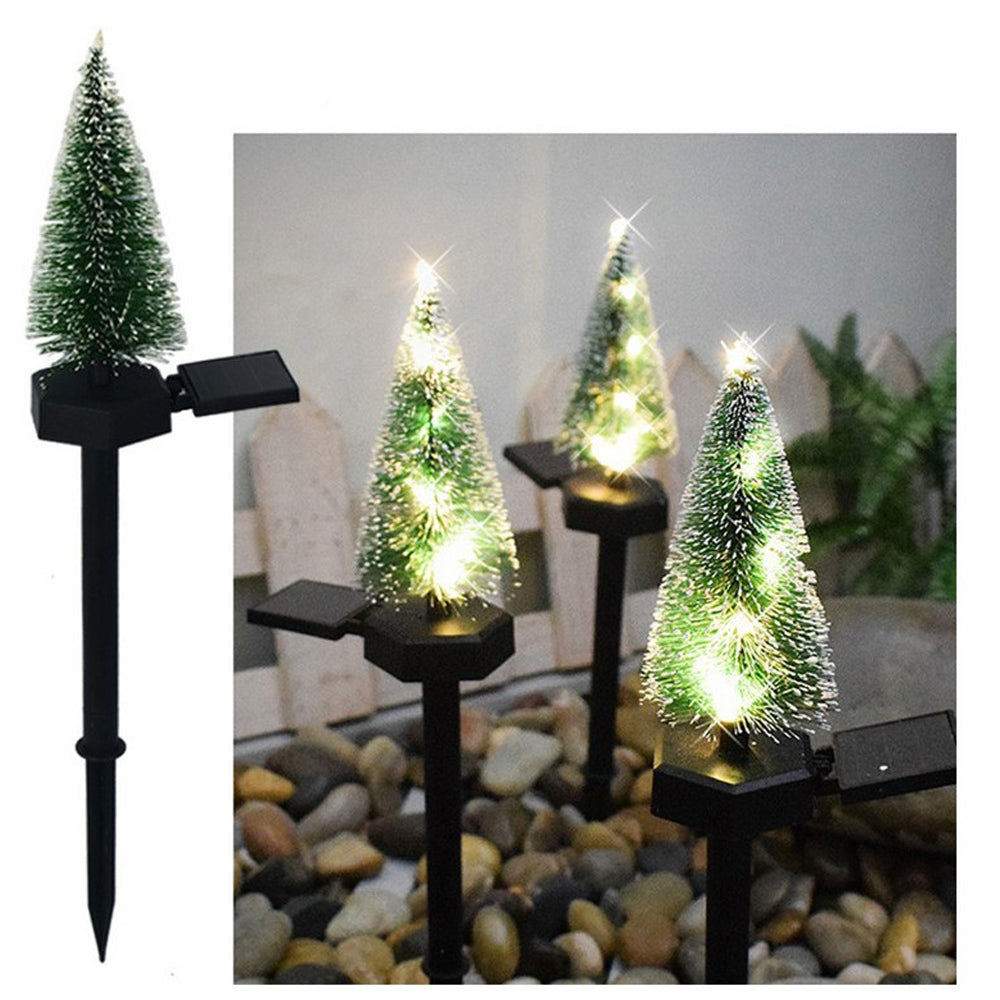 Solar Powered LED Snowflake Christmas Tree Light