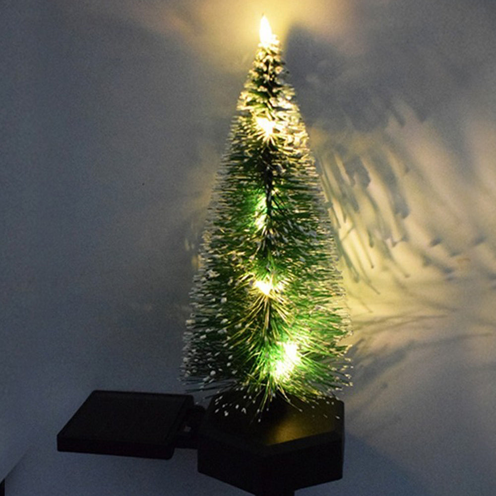 Solar Powered LED Snowflake Christmas Tree Light