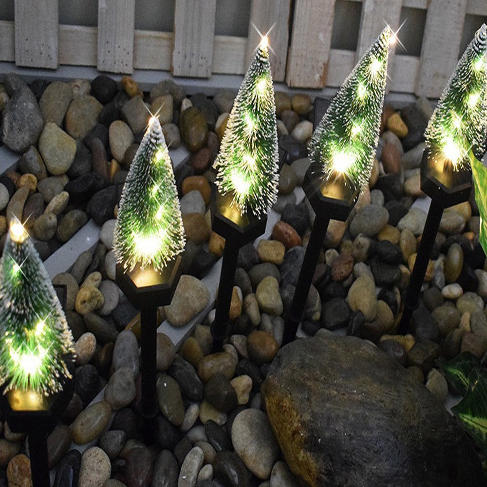 Solar Powered LED Snowflake Christmas Tree Light