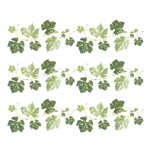 3Pcs Removable Ivy Leaf Vines Foliage Climbing Green Leaves Wall Stickers