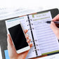 A6 Cash Budget Binder Accounting Book Zipper Bag with 12pcs Zipper Envelopes