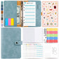 A6 Cash Budget Binder Accounting Book Zipper Bag with 12pcs Zipper Envelopes