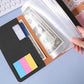 A6 Cash Budget Binder Accounting Book Zipper Bag with 12pcs Zipper Envelopes