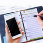 A6 Cash Budget Binder Accounting Book Zipper Bag with 12pcs Zipper Envelopes