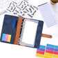 A6 Cash Budget Binder Accounting Book Zipper Bag with 12pcs Zipper Envelopes
