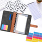 A6 Cash Budget Binder Accounting Book Zipper Bag with 12pcs Zipper Envelopes