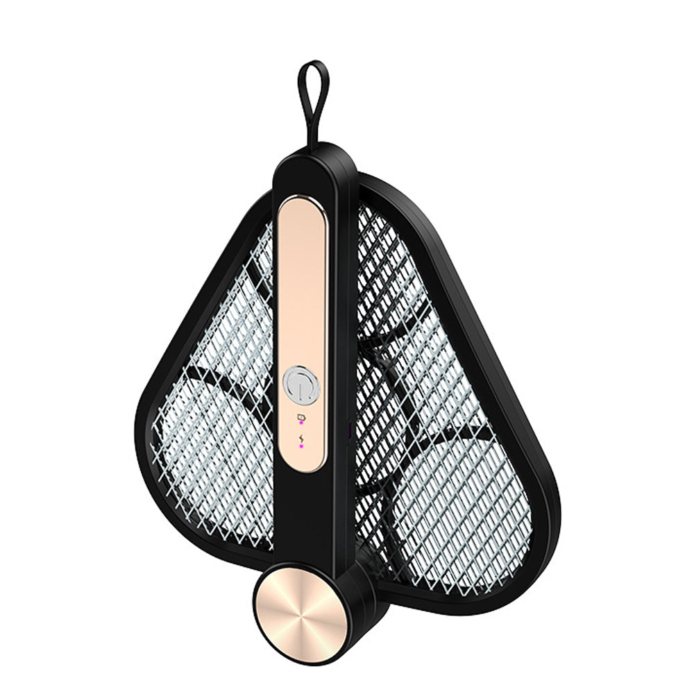 Electric Mosquito Swatter USB Rechargeable With 3000V Powerful Grid 3 Layer