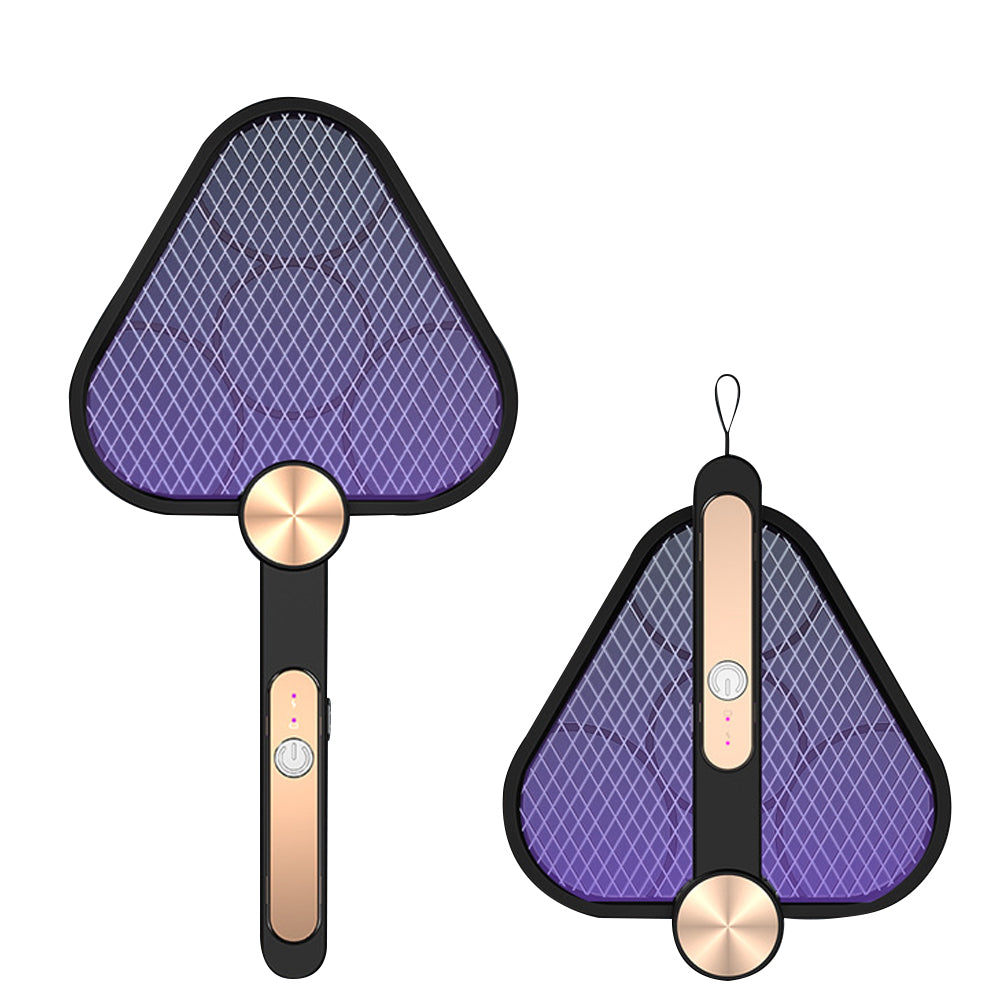 Electric Mosquito Swatter USB Rechargeable With 3000V Powerful Grid 3 Layer