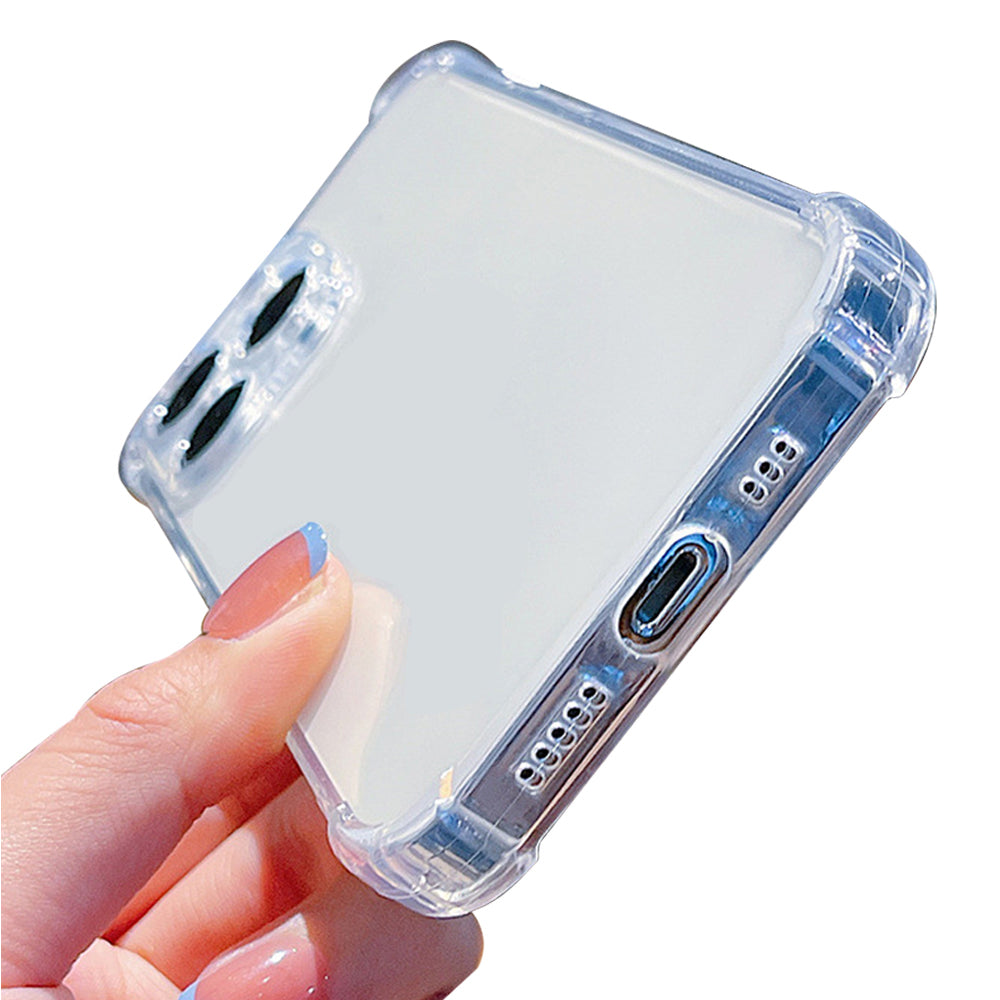 Clear Shockproof Bumper Back Case Cover  with 2Pack Tempered Glass Screen Protector For iPhone 14