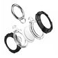 2Pcs For Apple AirTag Carbon Fiber Shockproof Armor Protective Case Cover Anti-lost Holder Keyring