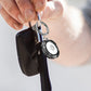 For Apple AirTag Carbon Fiber Shockproof Armor Protective Case Cover Anti-lost Holder Keyring
