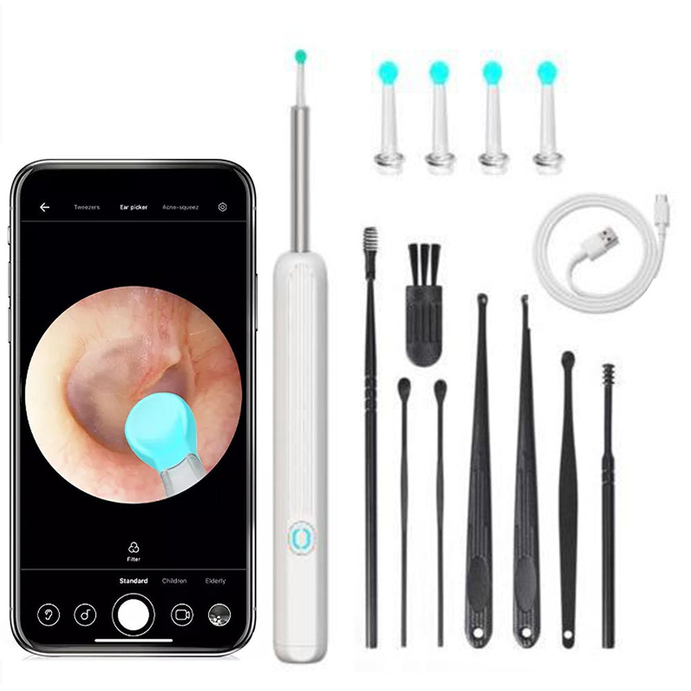 Ear Wax Removal Electric Ear Washer Kit with Visual Camera and Light