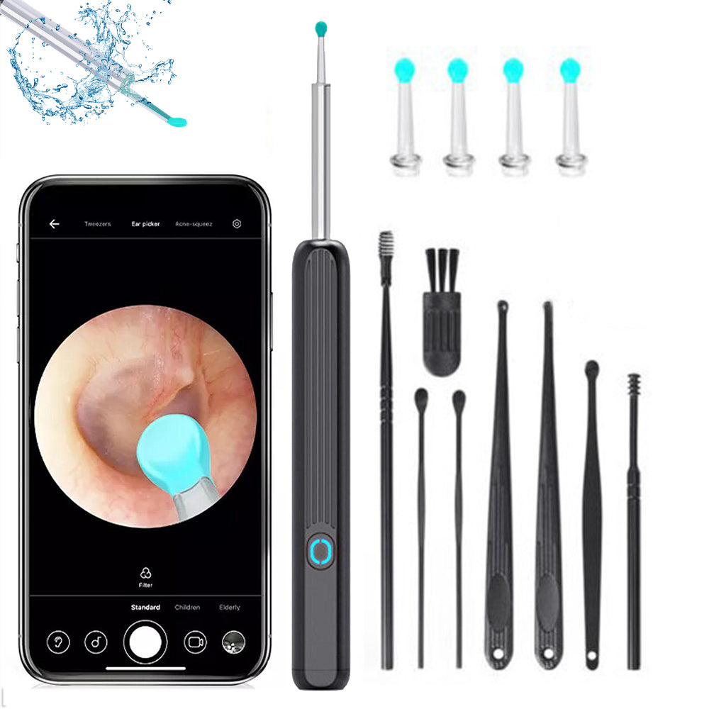 Ear Wax Removal Electric Ear Washer Kit with Visual Camera and Light