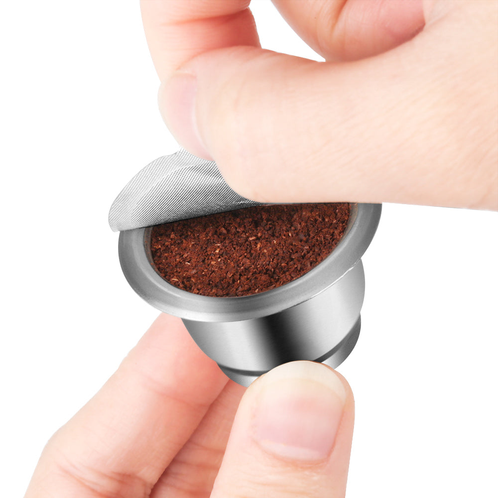 Stainless Steel Reusable Capsule Refillable Coffee Filter Pods for Nespresso Nescafe Coffee Machine