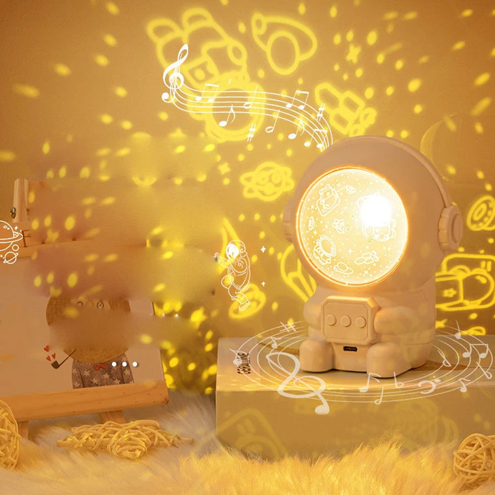 Astronaut Projector Light Starry Music Night Light Bedside Table Lamp