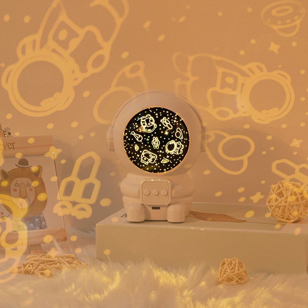 Astronaut Projector Light Starry Music Night Light Bedside Table Lamp