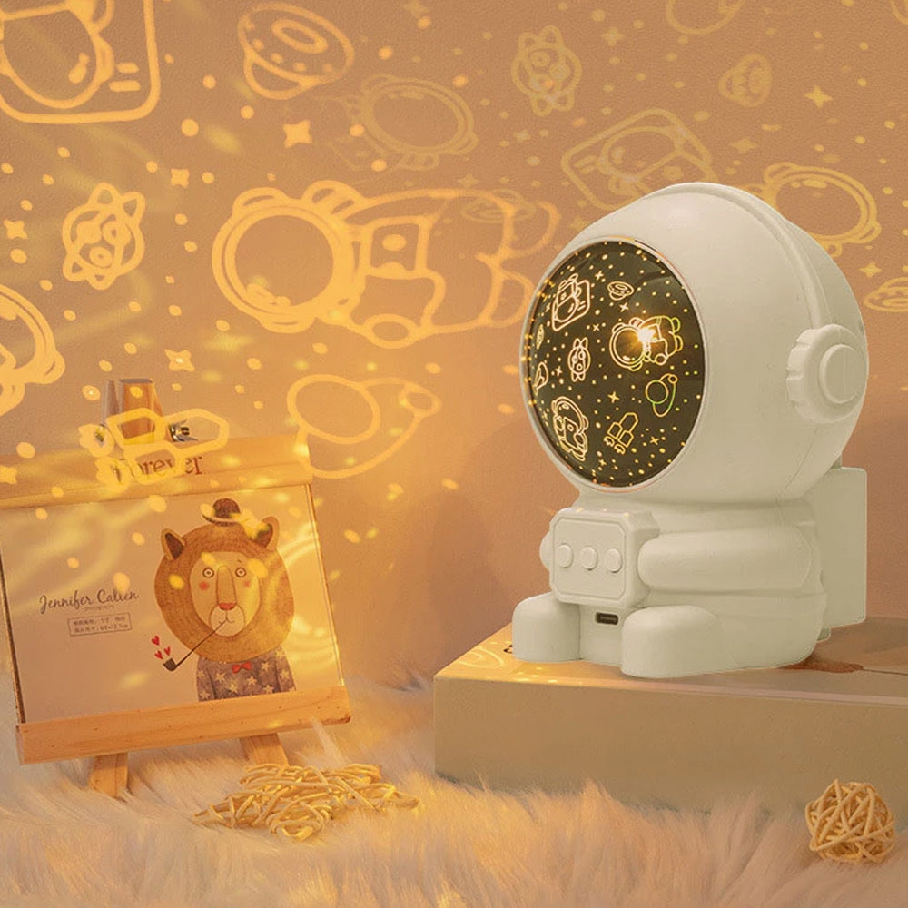 Astronaut Projector Light Starry Music Night Light Bedside Table Lamp