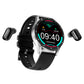 X7 Waterproof Smart Watch Touch Screen Sports Fitness Tracker Heart Rate Monitor with TWS Bluetooth Earphones