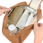 Double Zipper Cosmetic Bag Makeup Organizer Travel Toiletry Bag