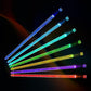 Pair of Color Changing LED Light Up Drumstick Motion Activated Glow in the Dark Rechargeable Drum Sticks