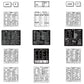 60Pcs Laptop Keyboard Shortcuts Stickers DIY Phone Shortcuts Decal