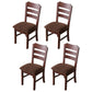 4Pcs Dining Chair Seat Cover Jacquard Removable Elastic Cushion Slipcover