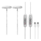 2Pcs Adjustable Full Spectrum LED Plant Grow Light Dimmable Indoor Halo Grow Lamp