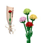 DIY Artificial Flowers Bouquet Building Blocks Set Toy Ornament